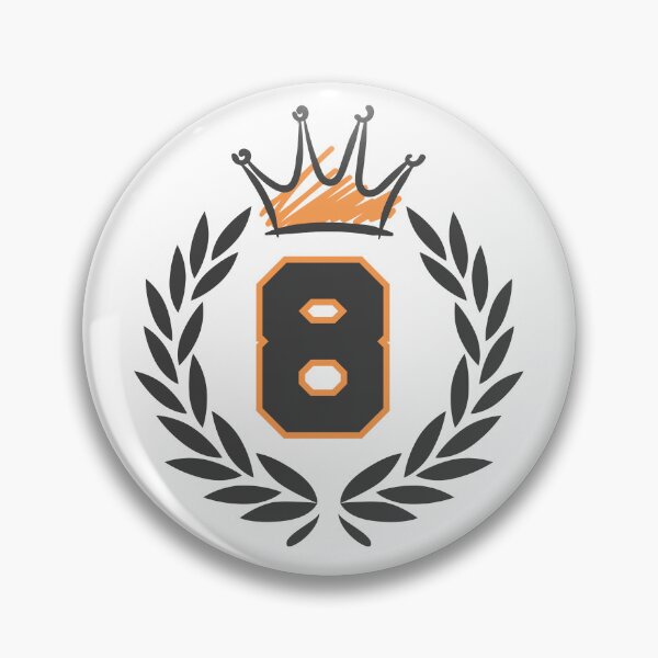 Item preview, number eight, with royal crown and laurel wreath designed and sold by Numbers-Art.