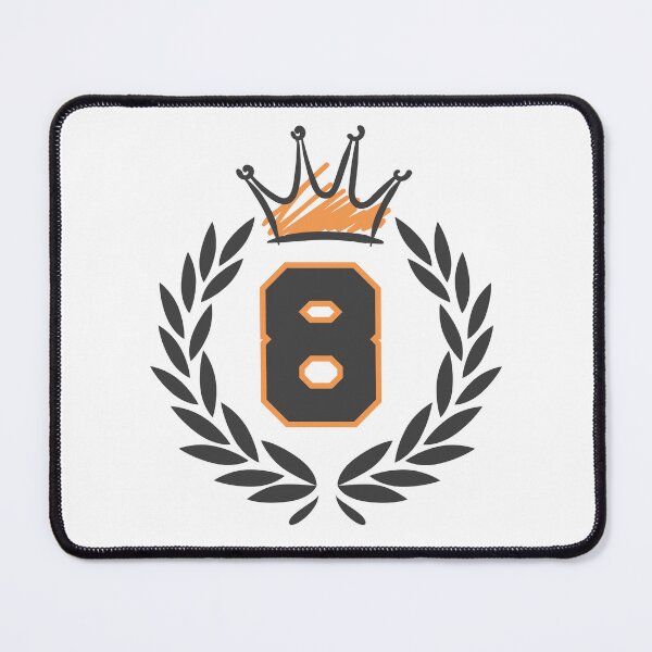 Item preview, number eight, with royal crown and laurel wreath designed and sold by Numbers-Art.