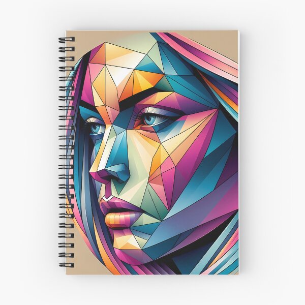 Item preview, Geometric Elegance: Abstract Girl Face Art designed and sold by UnitedArtForge.