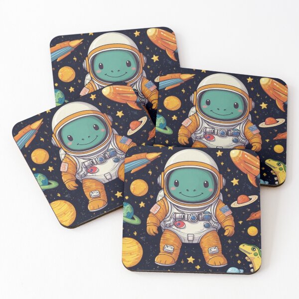 Item preview, Adorable dinosaurs in space designed and sold by aqua1001.