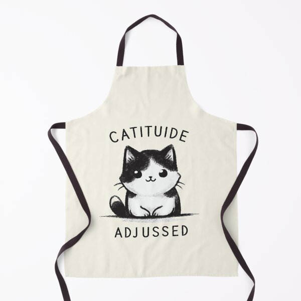 Item preview, Catitude Adjussed Cute Cat Design designed and sold by RuyaFab.
