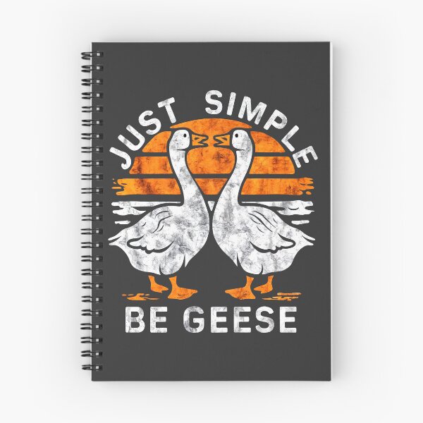Item preview, JUST SIMPLE BE GEESE: Embrace the White and Orange Goose Life designed and sold by SplashTastic.