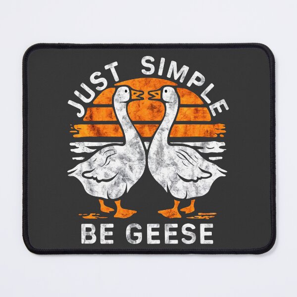 Item preview, JUST SIMPLE BE GEESE: Embrace the White and Orange Goose Life designed and sold by SplashTastic.