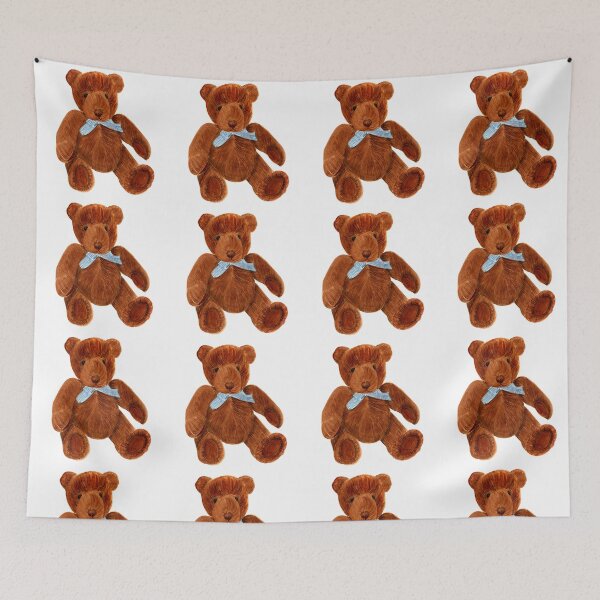 Item preview, Teddy Bear Portrait Watercolor Painting Artwork  designed and sold by Alison Langridge.