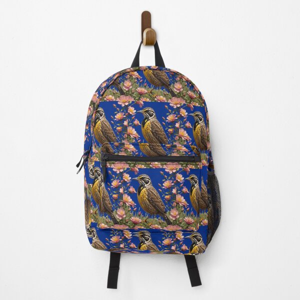 Item preview, Common Western Meadowlark Surrounded By Prairie Roses 3 designed and sold by taiche.