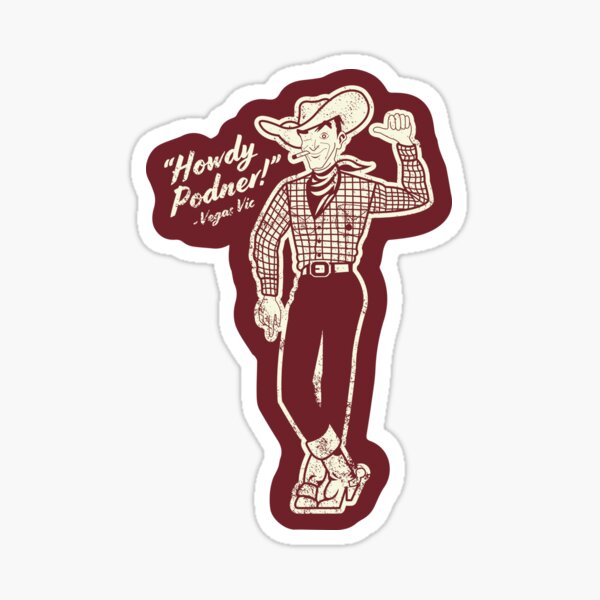 Item preview, Las Vegas Nevada - Vegas Vic Howdy Podner designed and sold by deadmansupplyco.