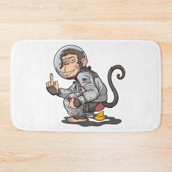 Item preview, Space Monkey, FunnyFits, FunnyFits70, Space, Monkey, Funny, Mischief, Humor, Cheeky, Rebel,  Astronaut,  designed and sold by FunnyFits70.