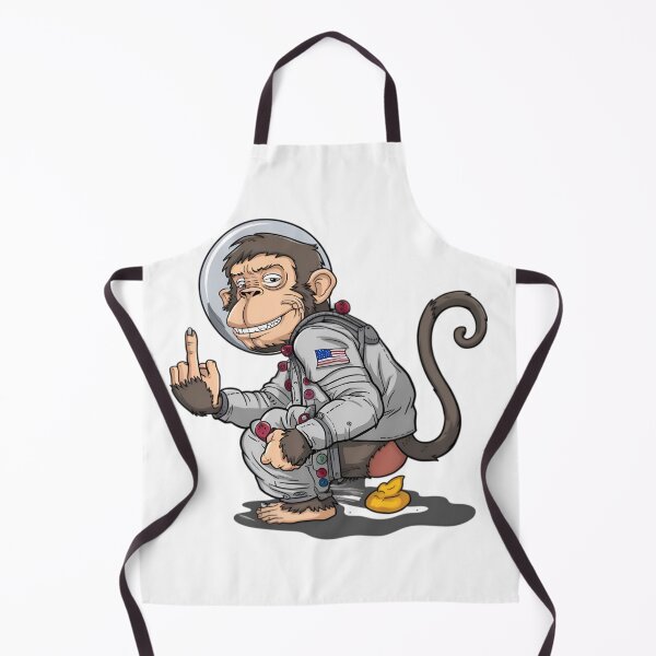 Item preview, Space Monkey, FunnyFits, FunnyFits70, Space, Monkey, Funny, Mischief, Humor, Cheeky, Rebel, Astronaut, designed and sold by FunnyFits70.