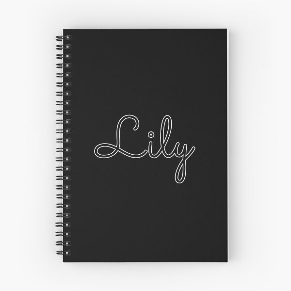 Item preview, Writing Lily Name Label (Black) designed and sold by NormadWorld.