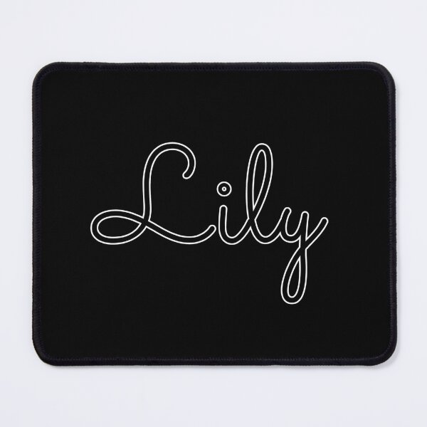 Item preview, Writing Lily Name Label (Black) designed and sold by NormadWorld.