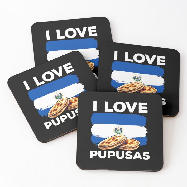 Item preview, I Love Pupusas El Salvador Flag designed and sold by DetourShirts.