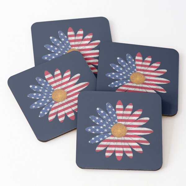 Item preview, Independence Day Art 4 July Patriot American Tradition Simple Daisy designed and sold by popanato.