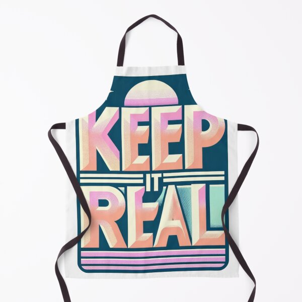 Item preview, "Keep It Real" Motivational Retro Design - 80s Style designed and sold by carlitasart.