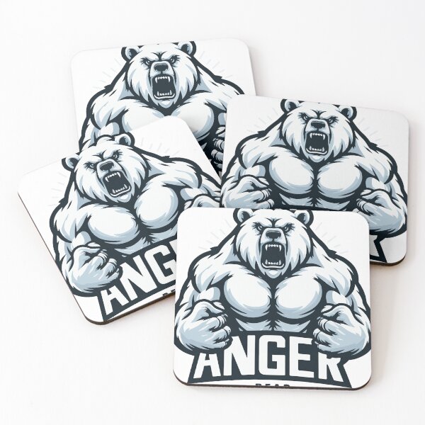 Item preview, bear angry sixpact, white bear designed and sold by phumisak0610.