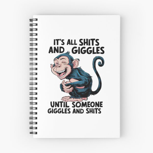 Item preview, Giggles, FunnyFits, FunnyFits70, Funny, Humor, Monkey, mischief, laughter, fun, comedy, tee, sticker pranks,  designed and sold by FunnyFits70.