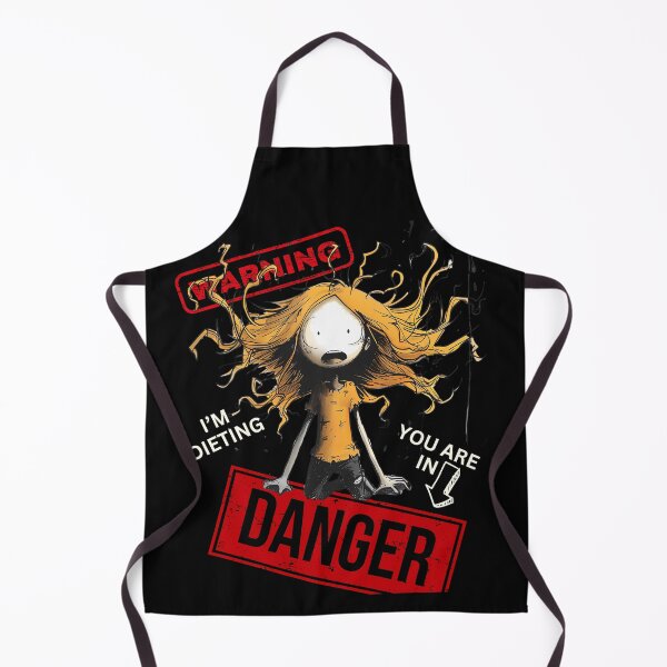 Item preview, Funny Dieting Cartoon Warning I'm Dieting You Are In Danger designed and sold by MTJ-Mushrooms.