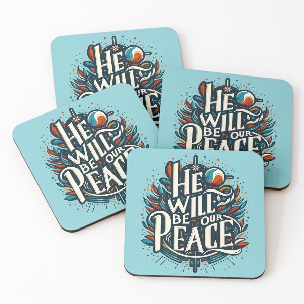 Item preview, He Will Be Our Peace, typography designed and sold by maxmaj.