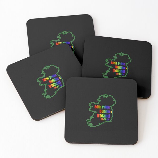 Item preview, 50th Pride Dublin 2024, LGBTQ Pride 2024 Map of Ireland with rainbow text, Pride 2024 Dublin Ireland, 29-06-24, Unsex tees, pride festival,  designed and sold by PrideBeProud.