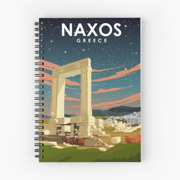 Item preview, Naxos Greece Night Sky Ancient Ruins Travel Poster designed and sold by Stadify.