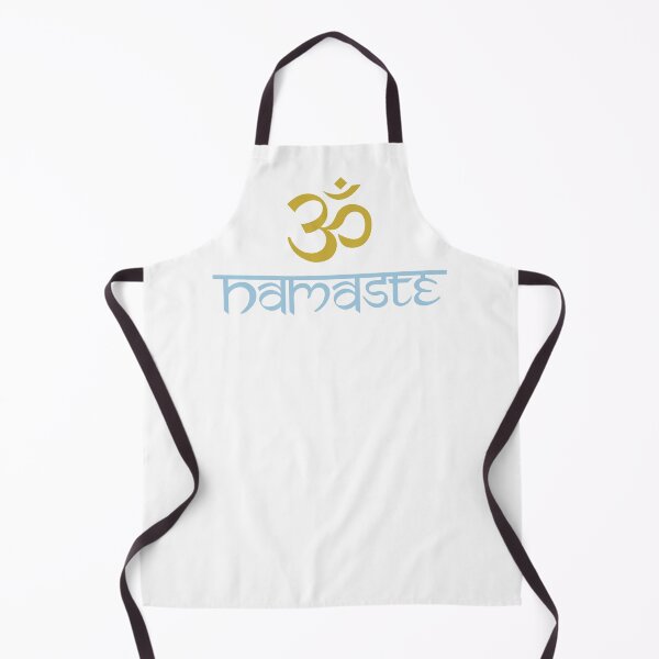 Item preview, Namaste+Sanskrit Symbol Light Blue+Gold designed and sold by NataliePaskell.