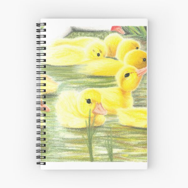 Item preview, Duckies Oil Pastel Drawing designed and sold by PastelFairyJess.