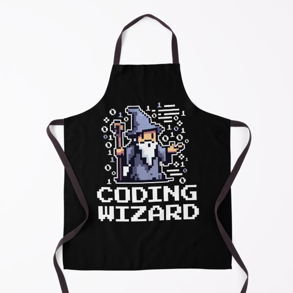 Item preview, Coding Wizard Pixel Fantasy Coder  designed and sold by DetourShirts.