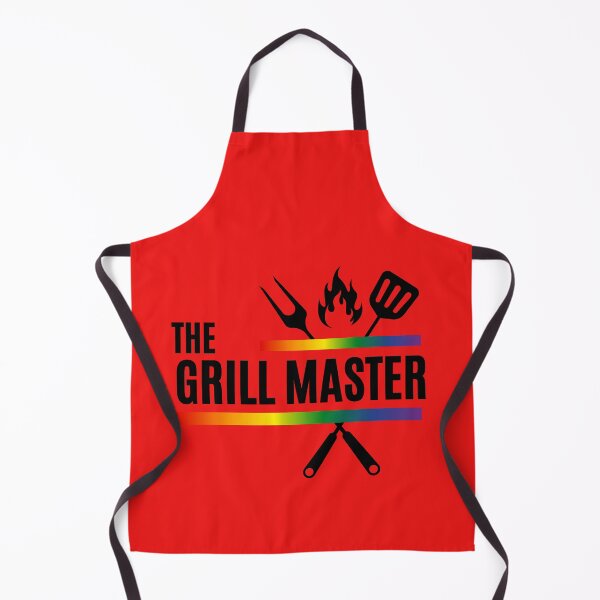 Item preview, The Grill Master Slogan, Rainbow Color Graphic with cooking utensils and flame BBQ Tees, LGBTQ+ T-shirt, Fathers Day Gift, unisex t-shirt, Funny t-shirt, BBQ lovers gift, designed and sold by PrideBeProud.