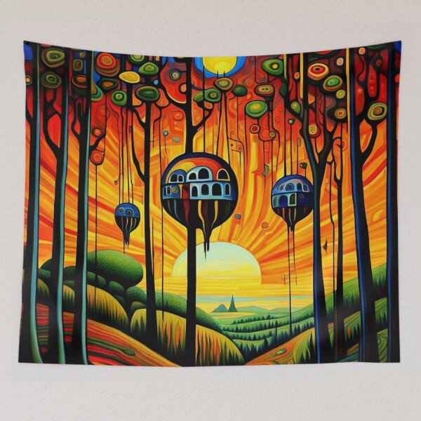 Item preview, Balloons in the Forest designed and sold by George Hutton Hunter.