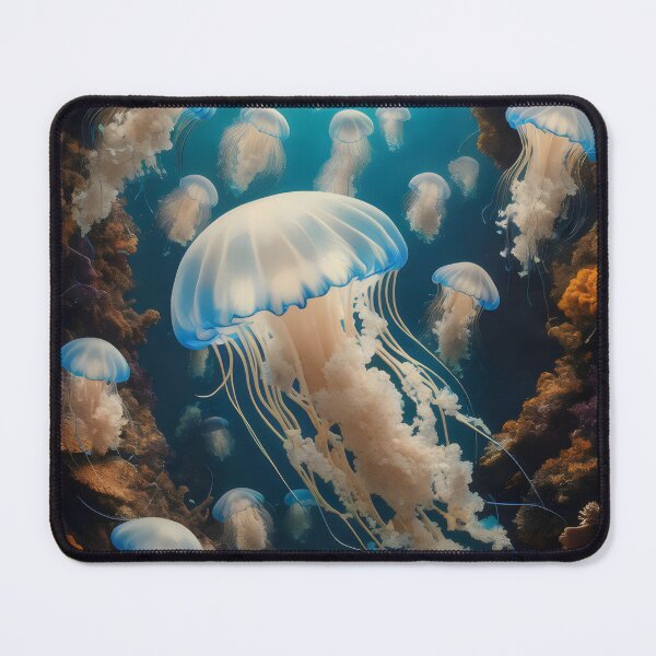 Item preview, Jellyfish in the water. designed and sold by MyHappyArtShop.