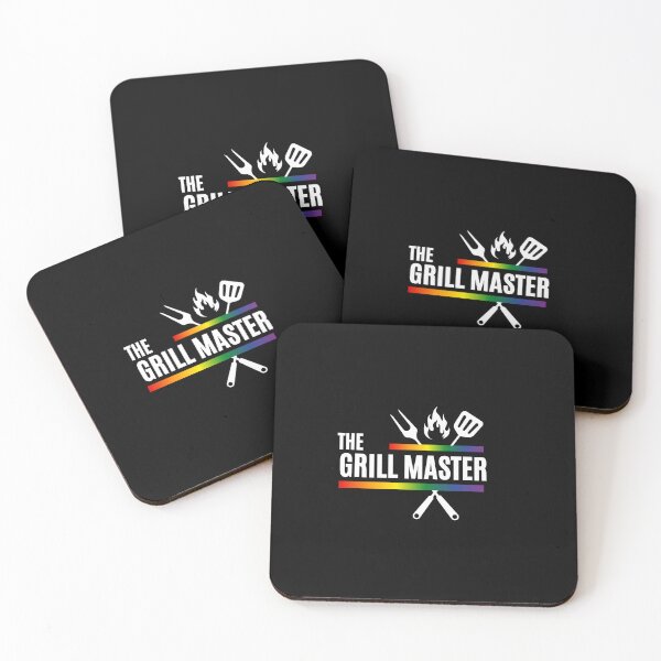 Item preview, The Grill Master Slogan, Rainbow Color Graphic with cooking utensils and flame BBQ Tees, LGBTQ+ T-shirt, Fathers Day Gift, unisex t-shirt, Funny t-shirt, BBQ lovers gift, designed and sold by PrideBeProud.
