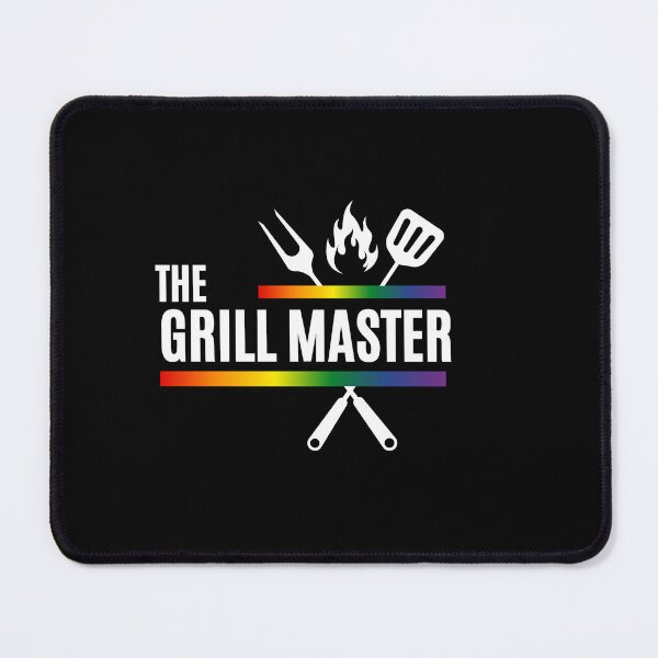 Item preview, The Grill Master Slogan, Rainbow Color Graphic with cooking utensils and flame BBQ Tees, LGBTQ+ T-shirt, Fathers Day Gift, unisex t-shirt, Funny t-shirt, BBQ lovers gift, designed and sold by PrideBeProud.