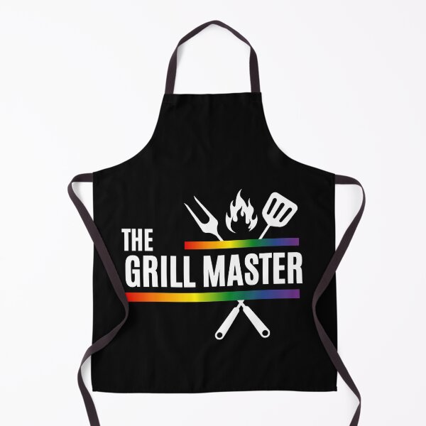 Item preview, The Grill Master Slogan, Rainbow Color Graphic with cooking utensils and flame BBQ Tees, LGBTQ+ T-shirt, Fathers Day Gift, unisex t-shirt, Funny t-shirt, BBQ lovers gift, designed and sold by PrideBeProud.