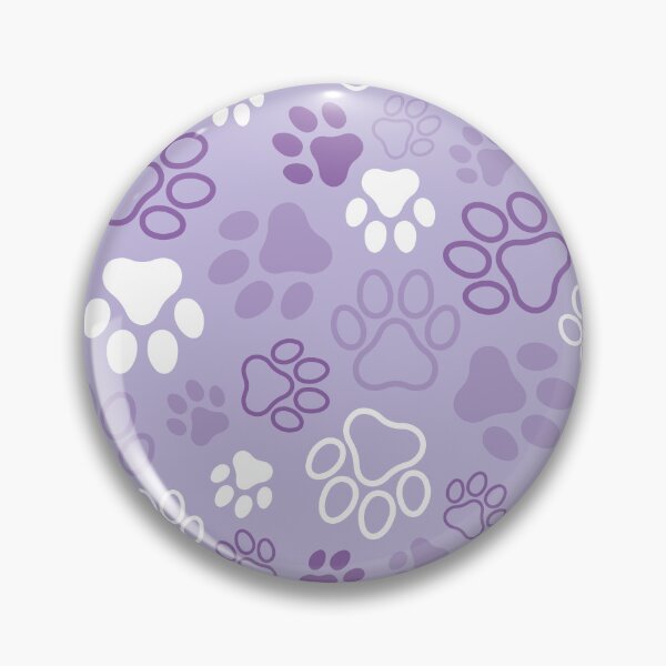 Item preview, Paw Prints Pattern (Purple, light background) designed and sold by CyrielleShop.
