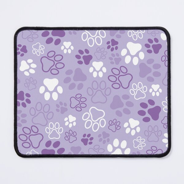 Item preview, Paw Prints Pattern (Purple, light background) designed and sold by CyrielleShop.