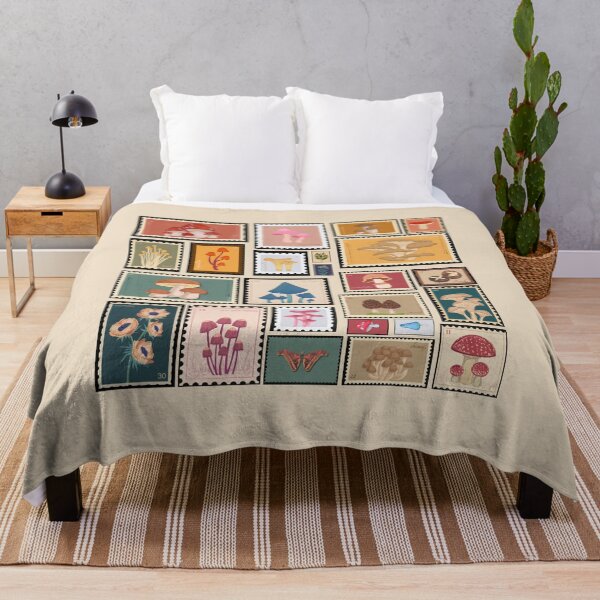 Item preview, Vintage mushrooms stamp  Aesthetic Cottagecore & Goblincore designed and sold by Lam Assia.