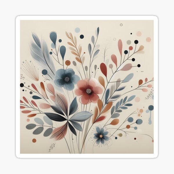 Item preview, Florales abstractos designed and sold by ColourWonder.
