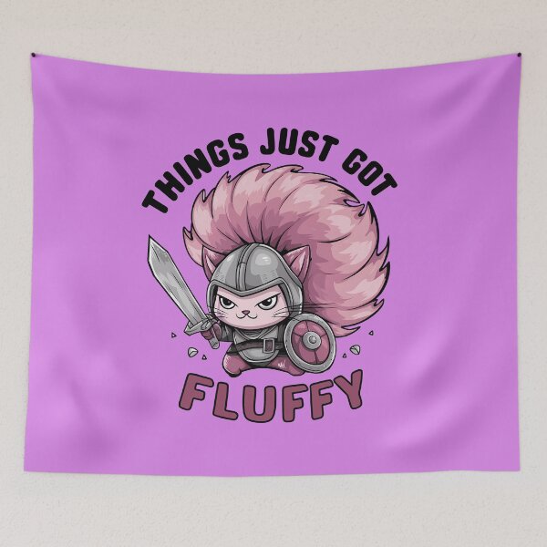 Item preview, Fluffy Warrior designed and sold by ghastlygraphix.