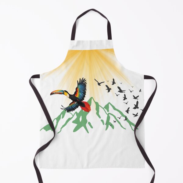 Item preview, Toucan flying over the mountain designed and sold by Yeyishop.