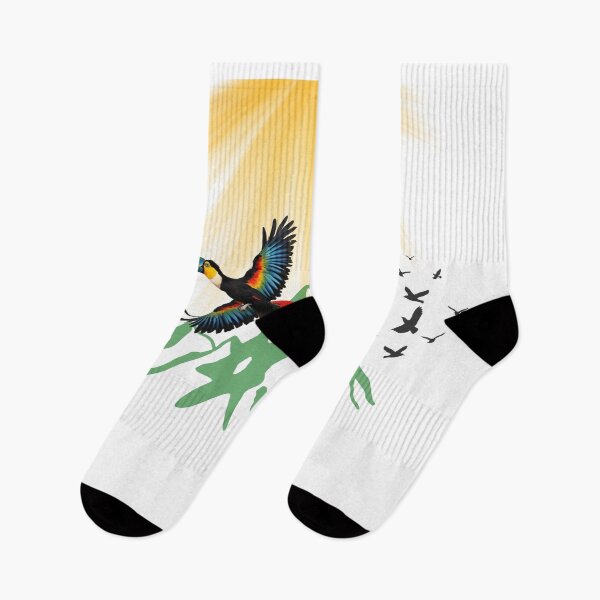 Item preview, Toucan flying over the mountain designed and sold by Yeyishop.