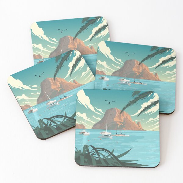 Item preview, Ibiza Spain Daytime Scenic Travel Poster designed and sold by Stadify.