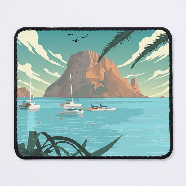 Item preview, Ibiza Spain Daytime Scenic Travel Poster designed and sold by Stadify.