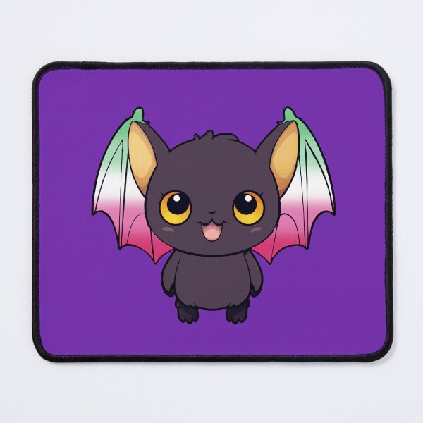 Item preview, Kawaii Bat with Abrosexual Pride Flag Colored Wings, Cute Abrosexual Design designed and sold by Travelslightly.