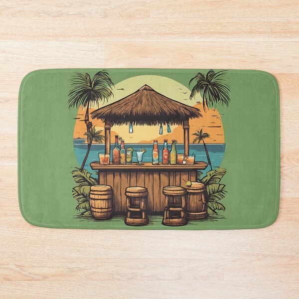 Item preview, Tiki bar watercolor designed and sold by AKRE R.