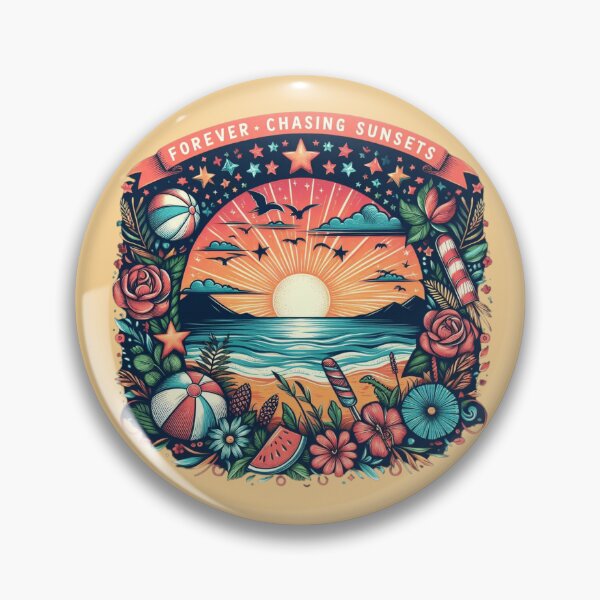 Item preview, Sunset With Inscription Forever Chasing Sunsets  designed and sold by M R Design.