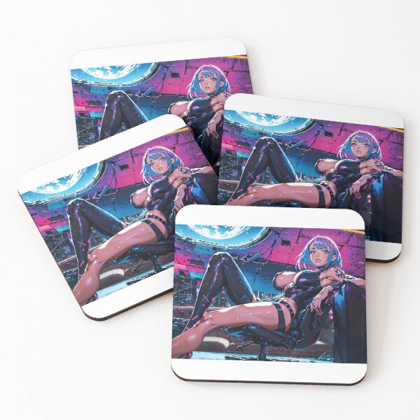 Item preview, Cyberpunk inspired girl designed and sold by Senpaiwaves.