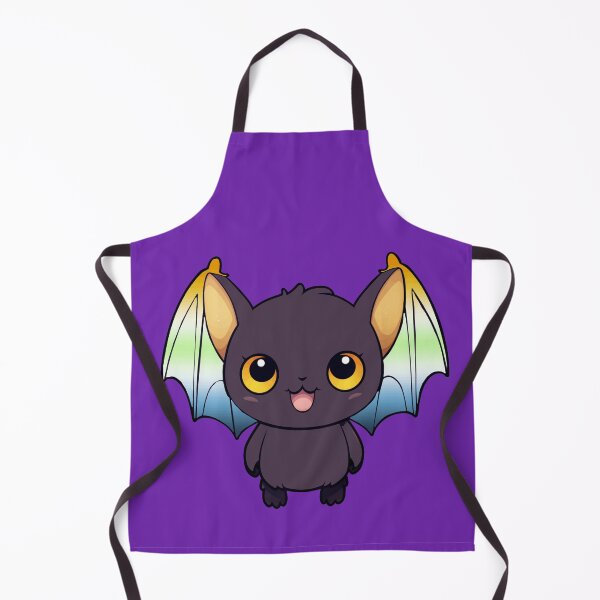 Item preview, Kawaii Bat with AroAce Agender Pride Flag Colored Wings, Cute AroAce Agender Design designed and sold by Travelslightly.