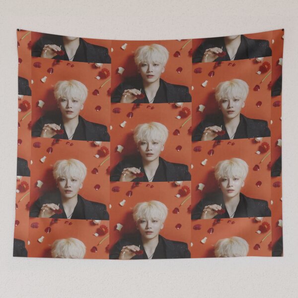 Item preview, Jeonghan, Blonde Hair, Kpop, Sebong, Aesthetic, Christmas, 17, Leader Line, Yoon Jeonghan, Gose, Carat designed and sold by KPopPalette.