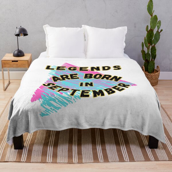 Item preview, Legends Are Born in september, retro design designed and sold by Numbers-Art.