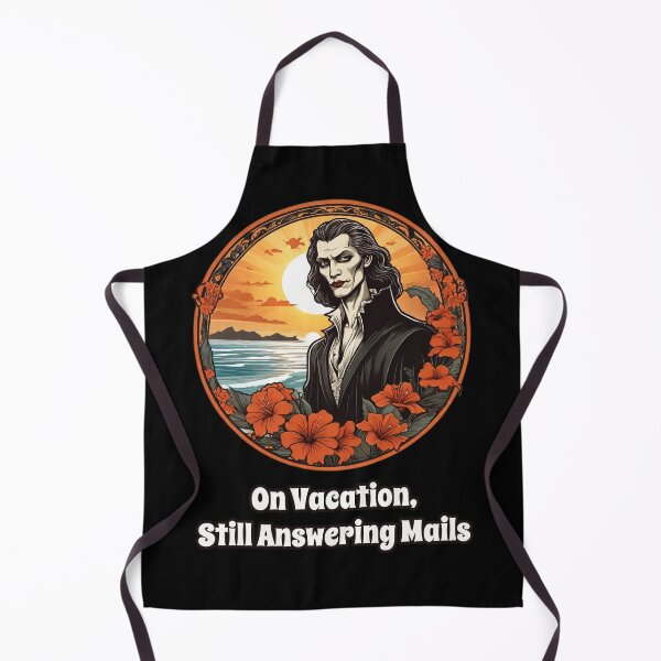 Item preview, Workaholic Vampire that can't Enjoy Vacation - Answering Mails designed and sold by Ridiculam Toga.