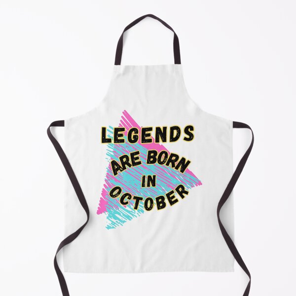 Item preview, Legends Are Born in october, retro design designed and sold by Numbers-Art.